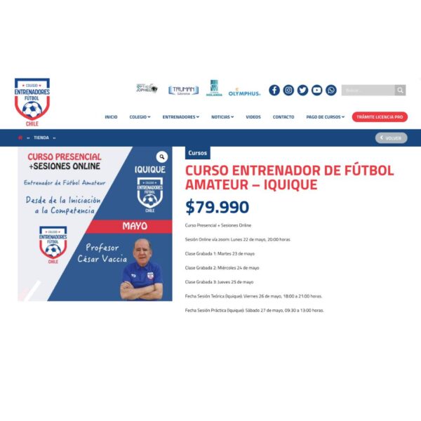 Iquique ¿Cómo inscribirse en el Curso de Entrenador de Fútbol? · Colegio de  Entrenadores de Fútbol